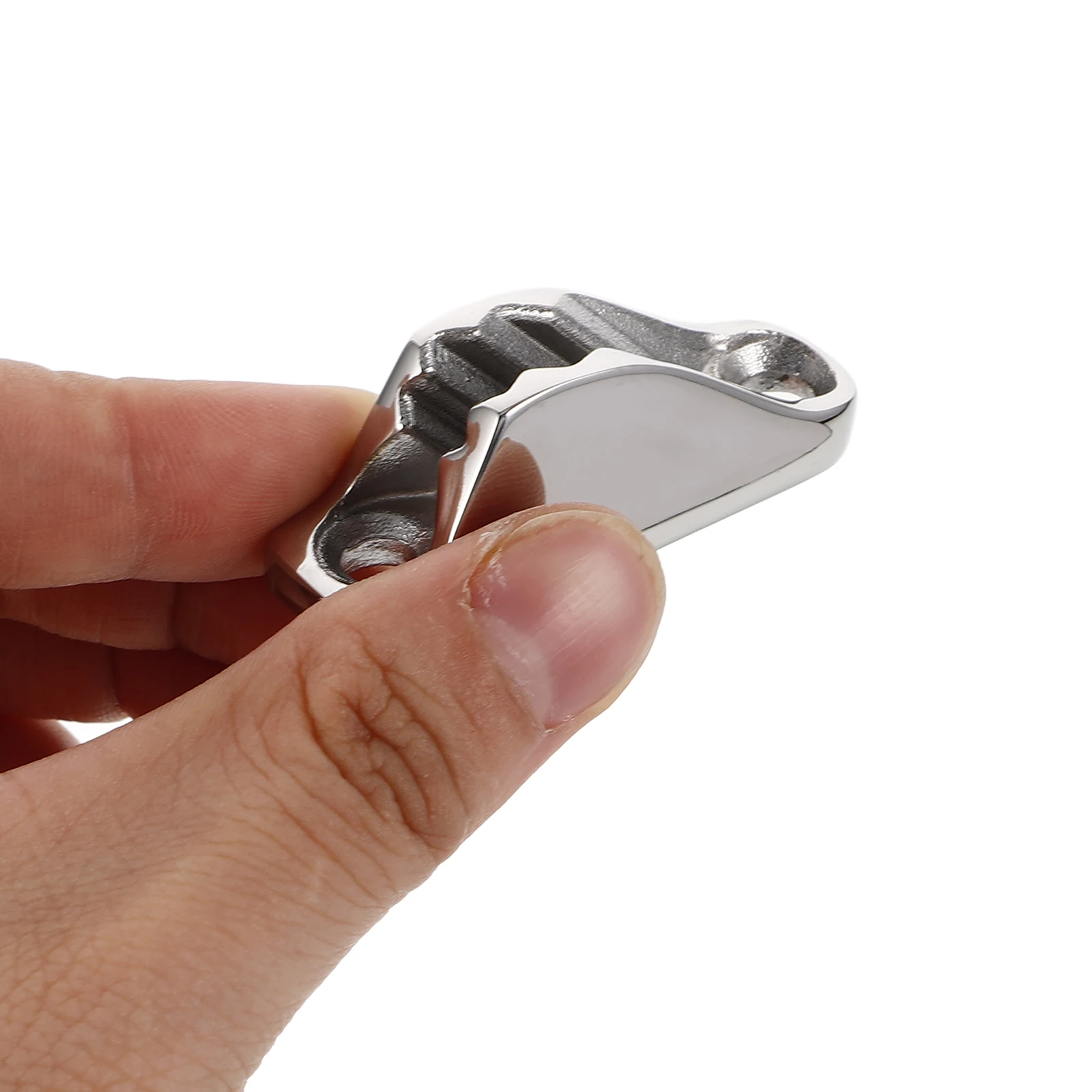 2 szt. Wytrzymałe klamry ze stali nierdzewnej do lin łodzi, zacisk do lin, akcesoria do żeglarstwa i kajaków, klamry morskie typu róg