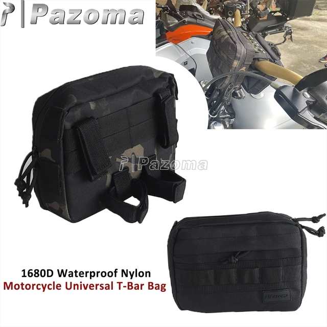 Dla Harley Sportster Dyna Softail Touring Cruiser FXBB torba na kierownicę motocykla kamuflaż T-bar podróżne przenośne torby klubowe pakiet
