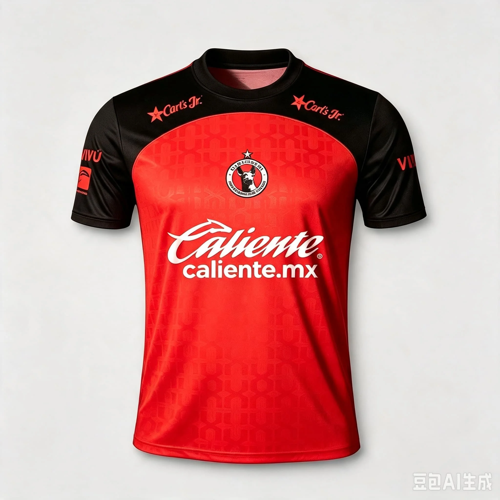 Men Club Tijuana Xolos Soccer Jersey Black  Red Quick Dry Short Sleeve Football Shirt Training Daily Fashionable casual style