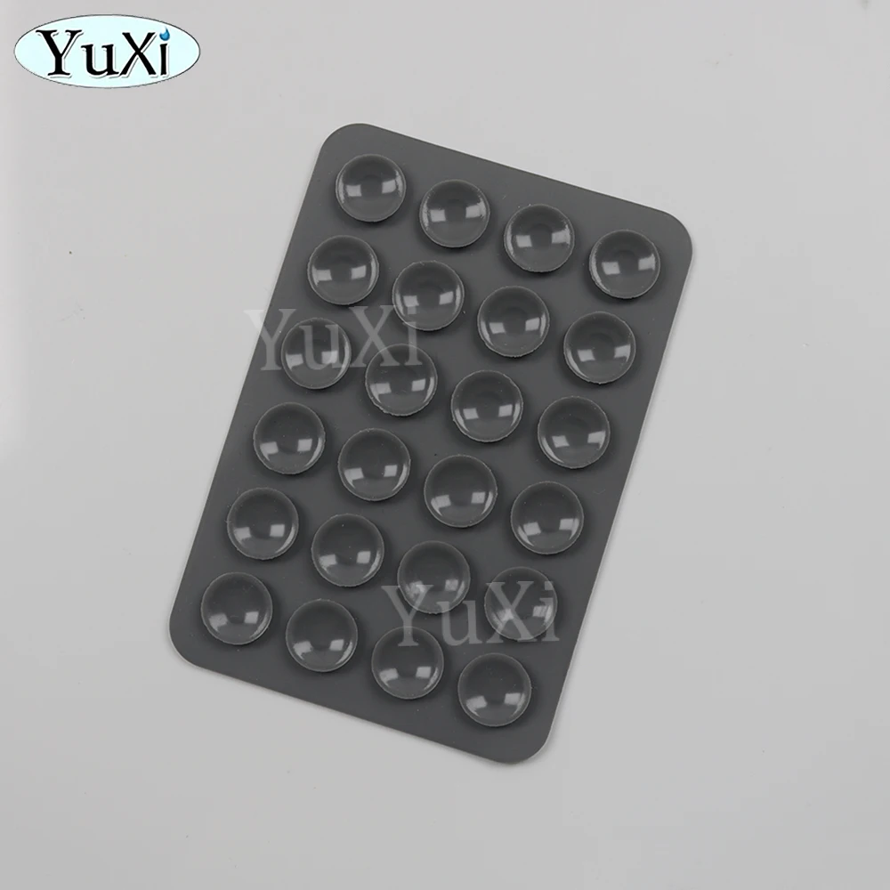 5Pcs Silikon Saug Telefon Halter Multifunktionale Saugnapf Matte Wand Stehen Anti-Slip Einseitige Fall Montieren Zurück Aufkleber