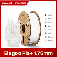 ELEGOO PLA+ Filament 1.75mm 3D PLA for 3D Printer Consumables Material Compatible with Most FDM Printers(1KG/Spool, 2.2 lbs)