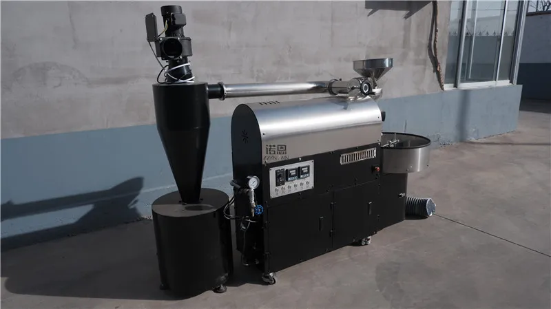 เครื่องคั่วแก๊สไฟฟ้า Hot Air Coffee Beans Rotary Coffee Beans Drum Roaster ช็อกโกแลตโกโก้เบเกอรี่เครื่อง