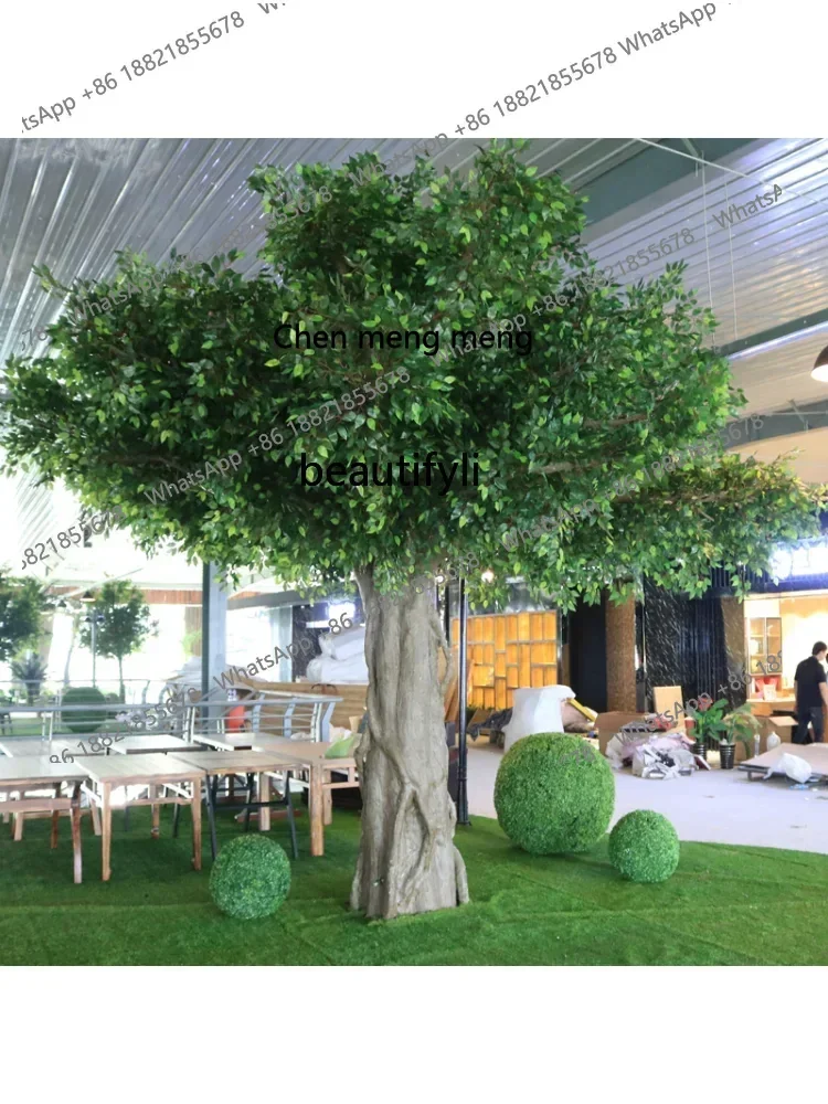 cc182Imitative Tree Frp Fake Trees Large Banyan Indoor Wrapped Pillars Banyan Large Hall Wedding Tree