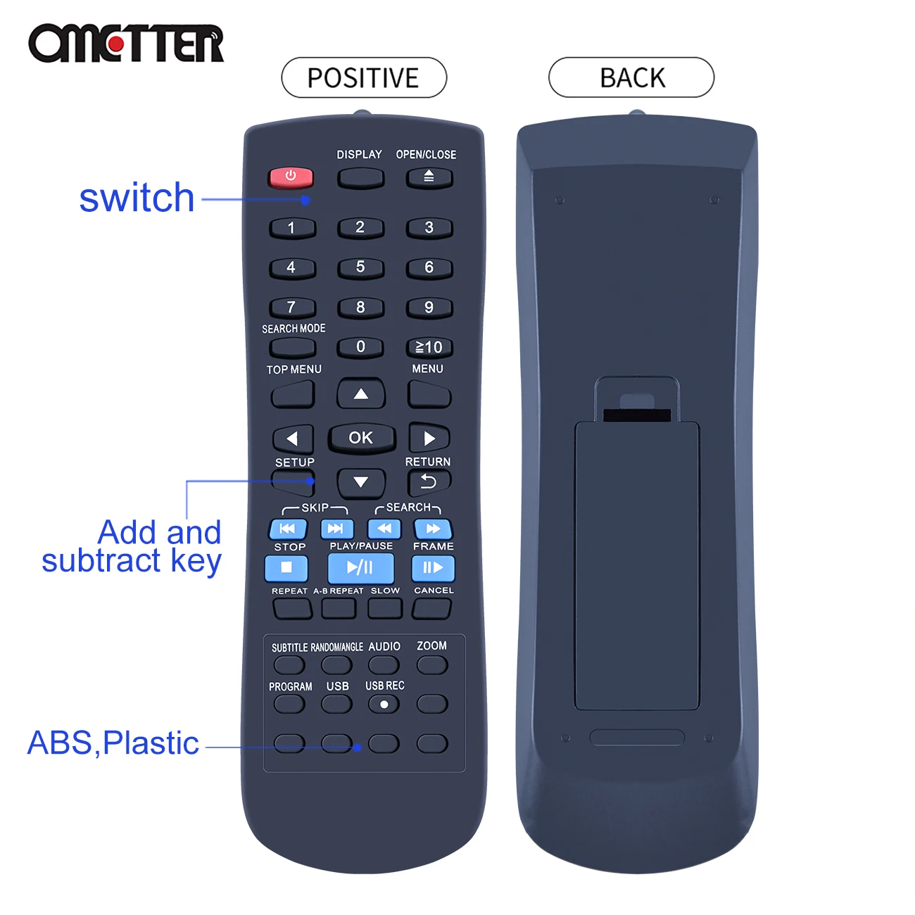 Reproductor de CD remoto N2QAYA000015, compatible con Panasonic, DVD, DVD-S48, DVD-S68, DVD-S500EP-K, DVDS48, DVDS68, DVD-S500, N2QAYA000080, DVD-S700
