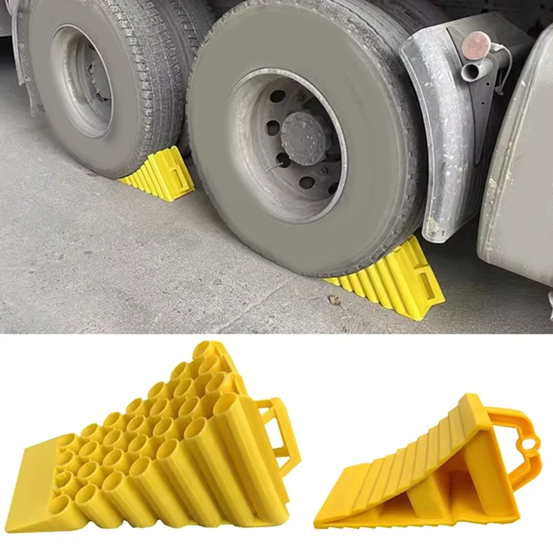 Wheel Chocks For Travel Trailers, Non Slip Heavy Duty Wheel Chock, Lightweight-Wheel Stoppers For Cars Campers Trucks