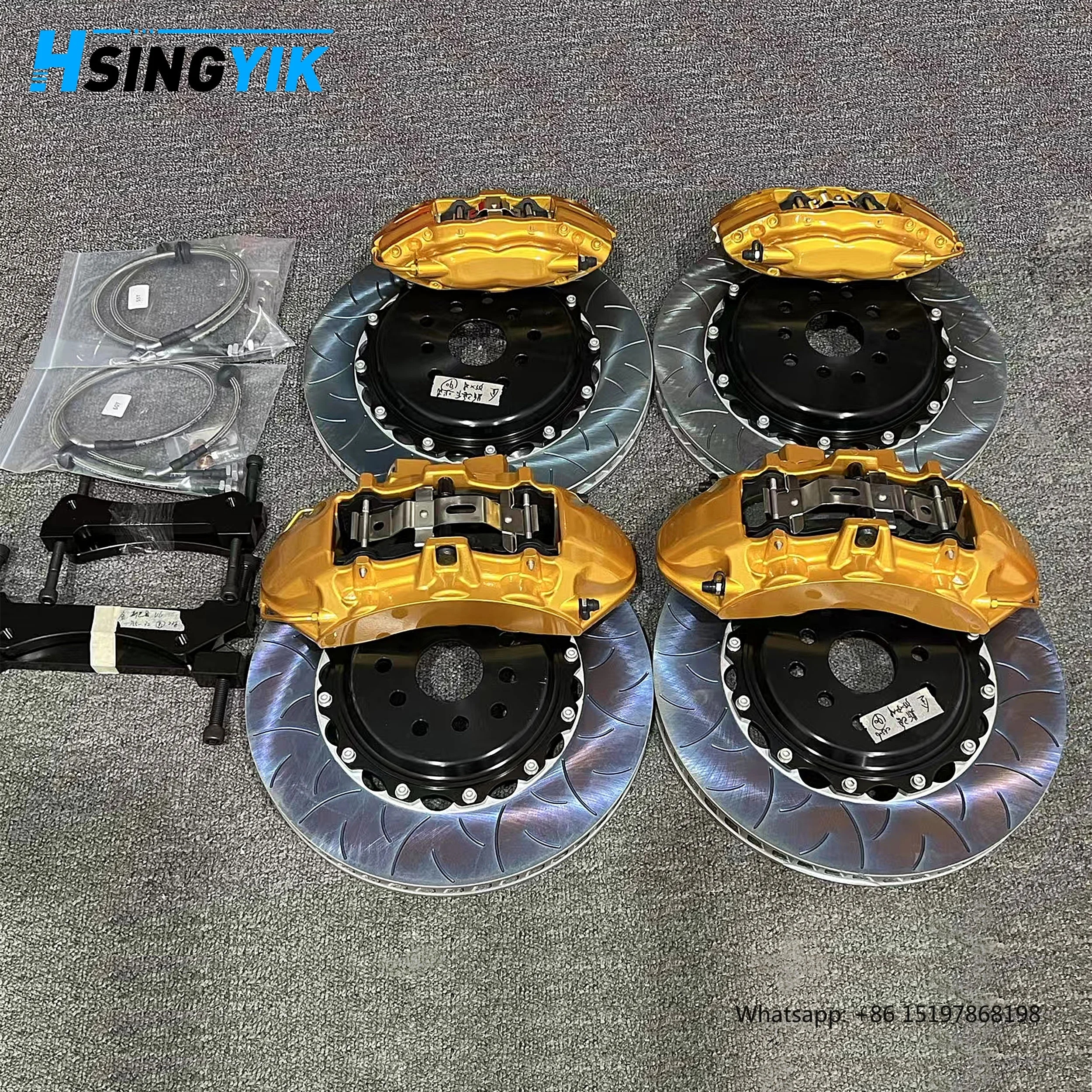 

Racing BBK Brake Kit for Subaru WRX STI Front 6 Piston Rear 4 Piston Big Brake Kit Drilled Rotors