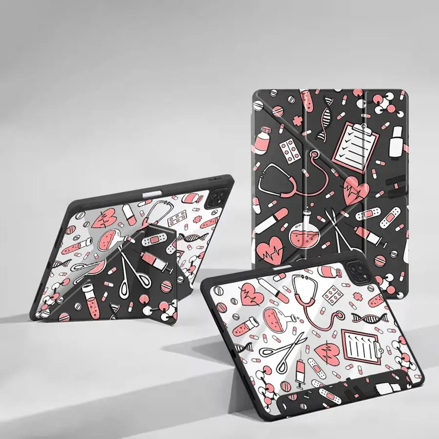 

Cool Medicine Nurse Tablet Case For iPad Pro 2025 Air 4 5 M3 M2 1 2 M4 11inch Pro 11th 10th 9th 8th 7th 12.9inch Mini 6 7 Holder