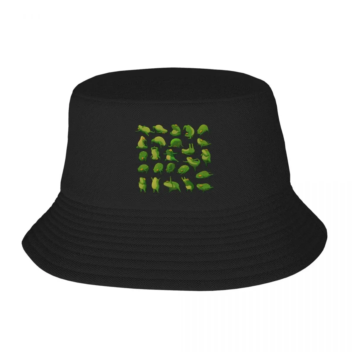 

Yoga Frogs Poster With Text Bucket Hat Dropshipping Rugby Designer Hat Hat Male Women's