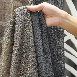 American Light Luxury Gradient Sequin Tulle Curtain For Living Room Bedroom Romantic Wedding Home Decor Sheer Drapes Custom #4