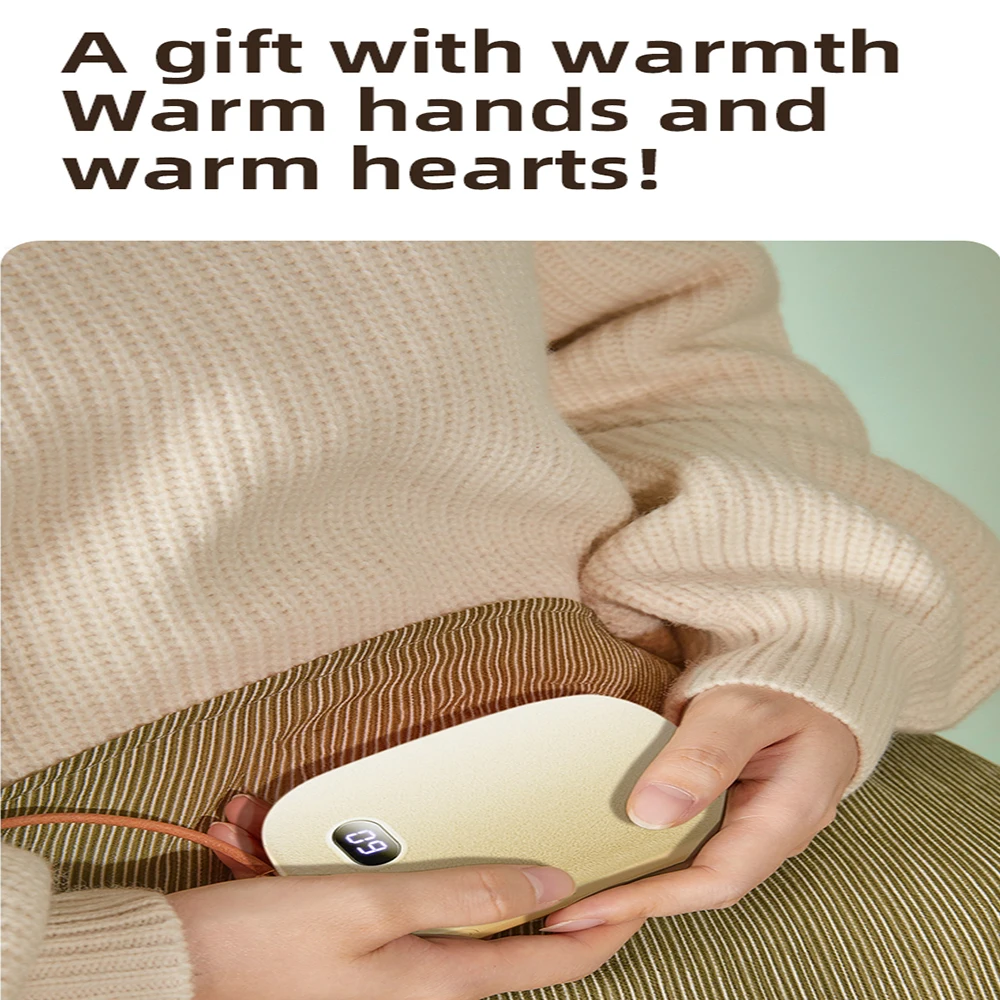 New Hand Warmer Power Bank 2in1 3600mAh USB Rechargeable Winter Mini Hand Warmer Electric Heater Pocket Warmer High-capacity