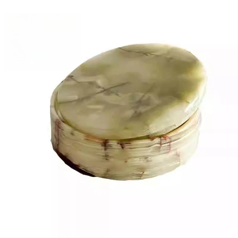 

Minimalist Luxury Natural Jade Jewelry Organizer Box Desktop Decorative Tray Premium Gift For Home Decor