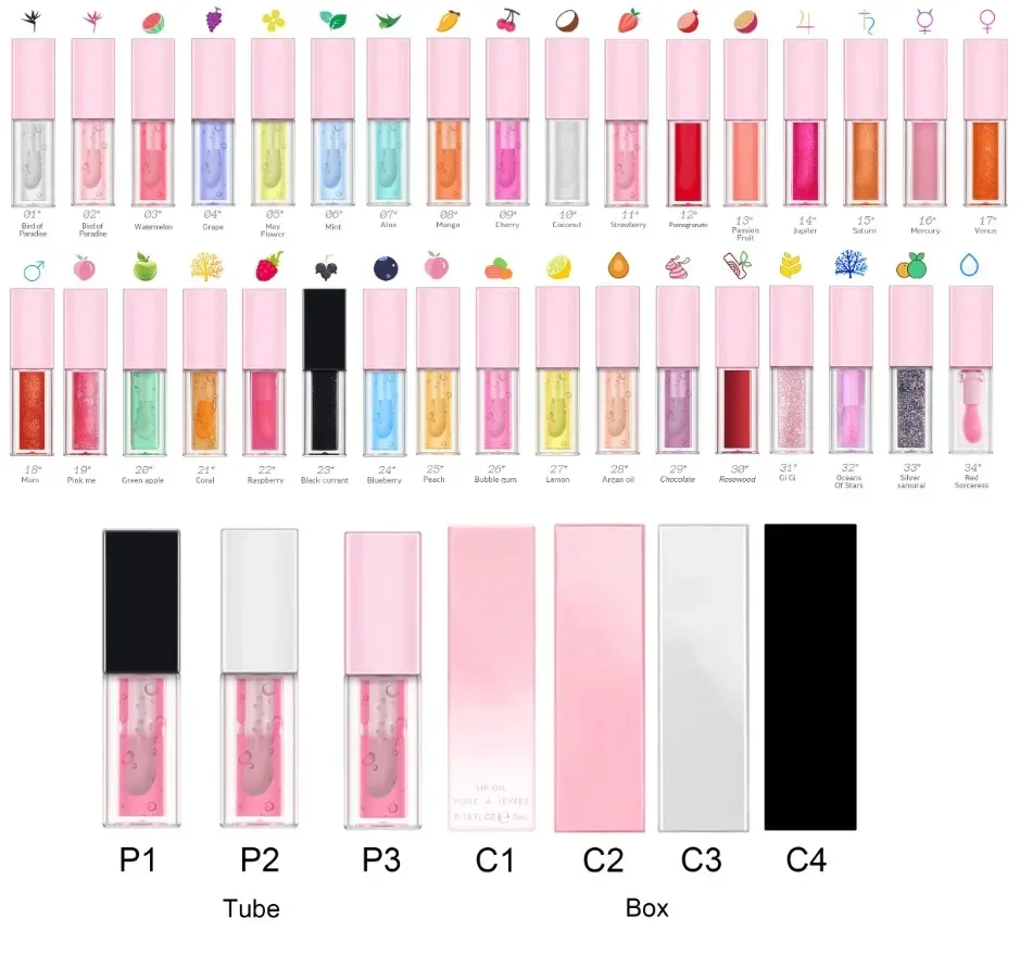 Popular Plumping Lip Oil Private Label Relieves Dry Moisturizing Cosmetics Makeup Clear Lip Gloss Custom Logo