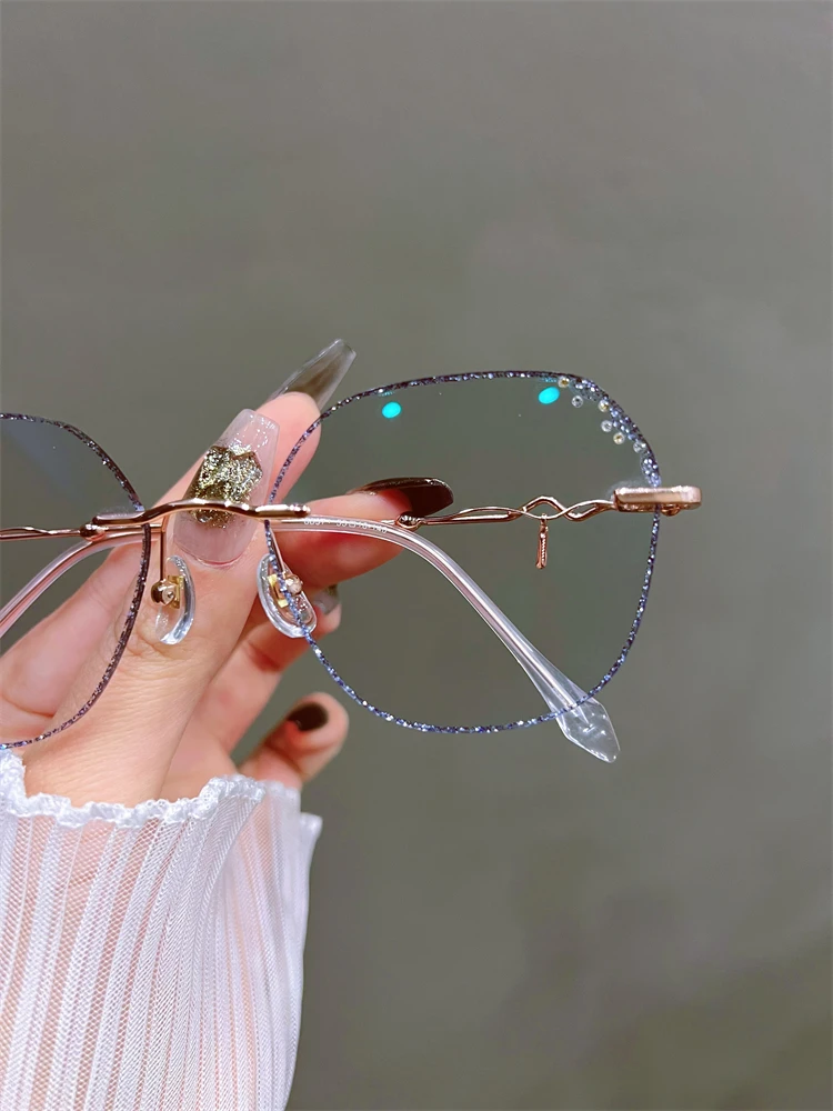Anti Blau Licht Blockieren Gläser Frauen Hohe Klare Linse Myopie Brillen Mode Astigmatismus Optische Brillen Rahmen – Detail 16