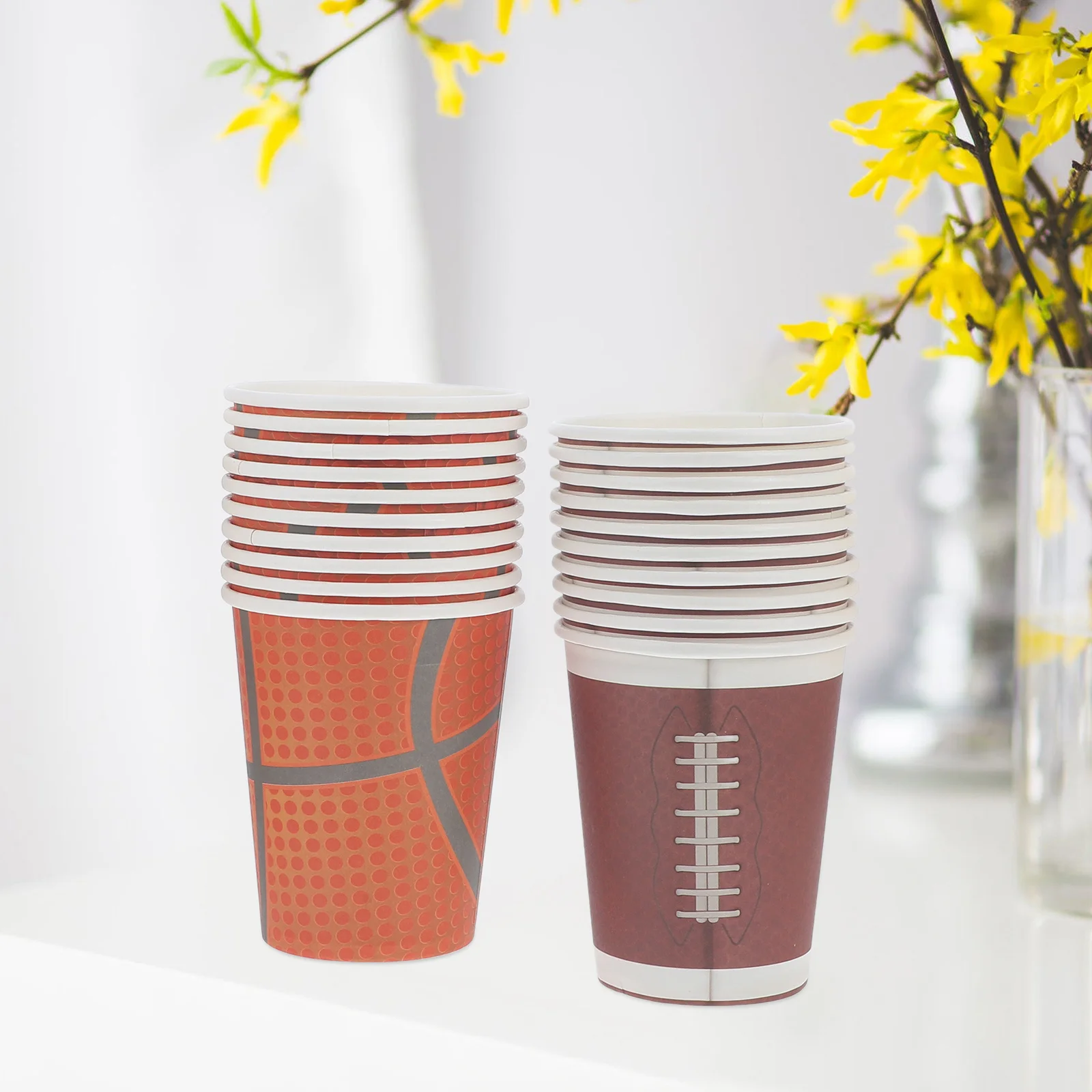 

1 set Sports Ball Themed Paper Plates Disposable Tableware For Birthday Party Festival Decorative Dinnerware Set