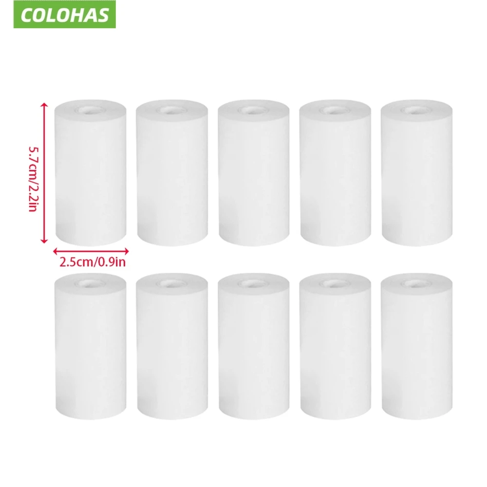 15 Rolls 57x25 MM Thermal Paper White Children Camera Instant Print Kids Camera Printing Paper Replacement Accessories Parts