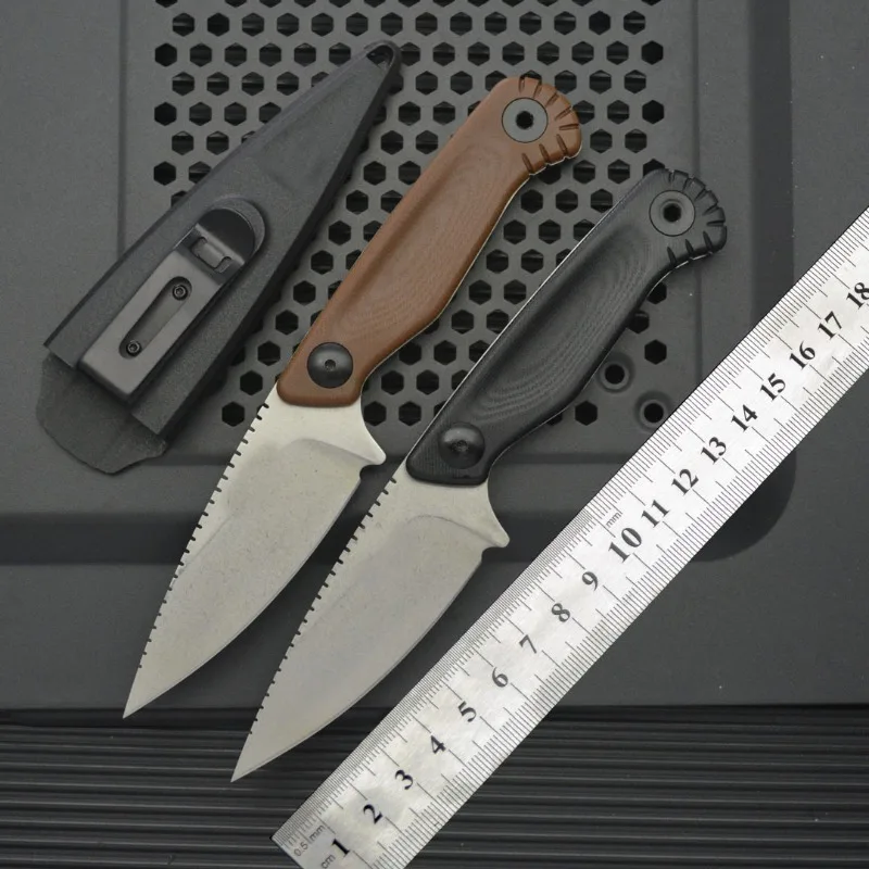

New BM-203BT Small Straight Knife G10 Handle Outdoor Wilderness Survival Knife Camping Tool Small Knife