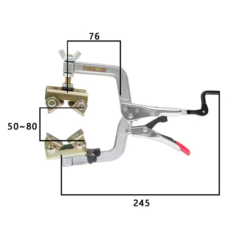 

MultiFunction Powerful Pliers Welding Tools Round Tube Butt Clamping Pliers