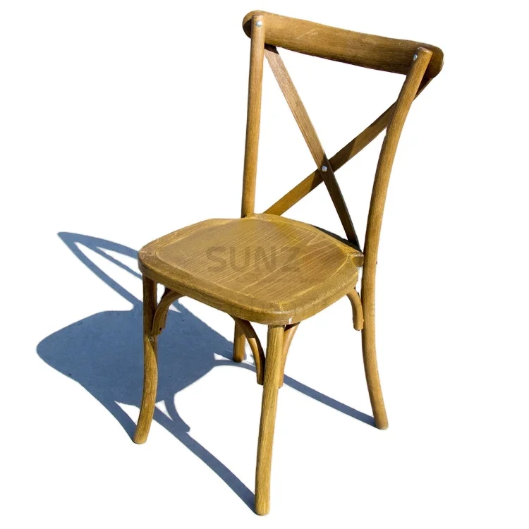 

Beech Wood Cross Back Bentwood Dining Chairs