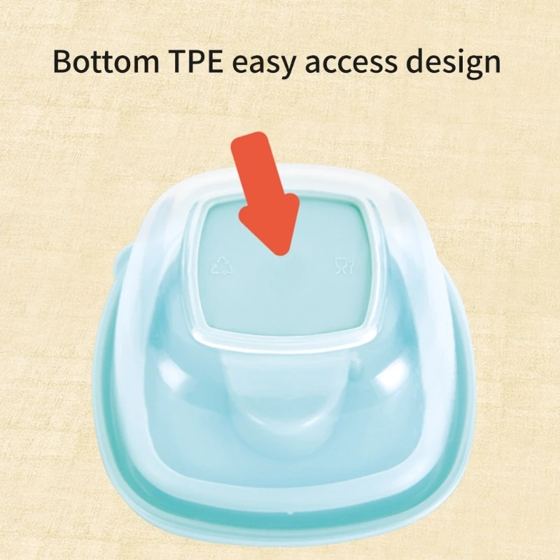 4 قطع من حاويات حفظ طعام الرضع مع تصميم قابل للتكديس بغطاء آمن