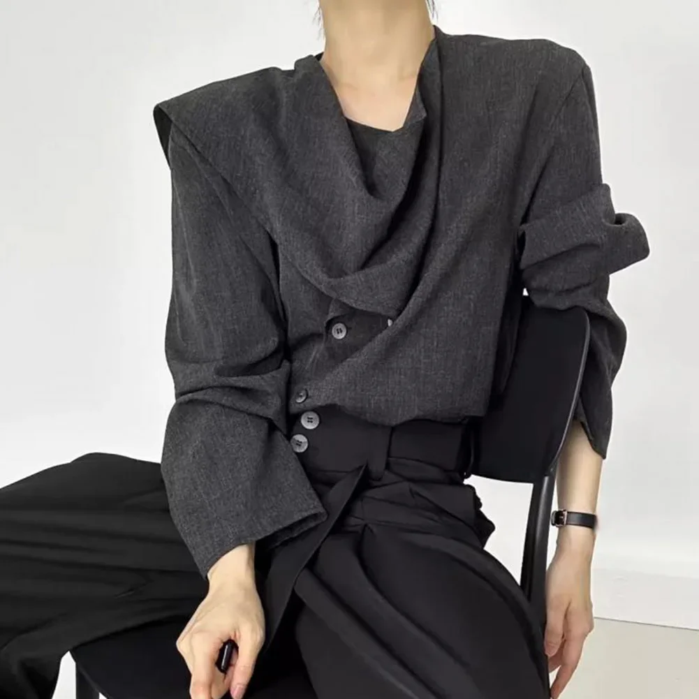 

Button Tops Casual Tops Daily Casual Gray Fashionable Mens Casual Wear Buttons All Seasons Brand New Daily Wear