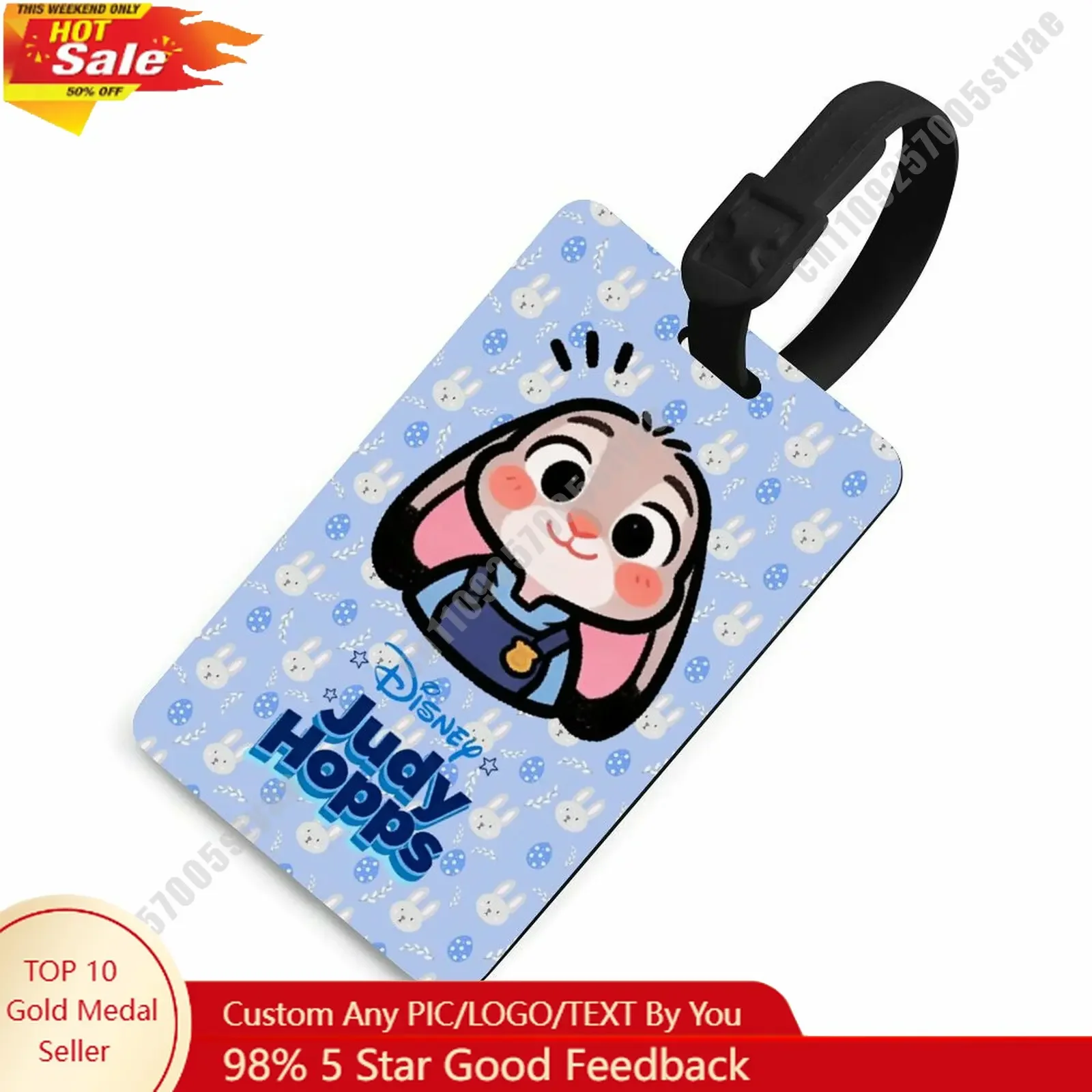 

Judy Hopps Luggage Tags Disney Personalized Customized Your Name Phone Number Address Anti Loss Travel Essential Accessories