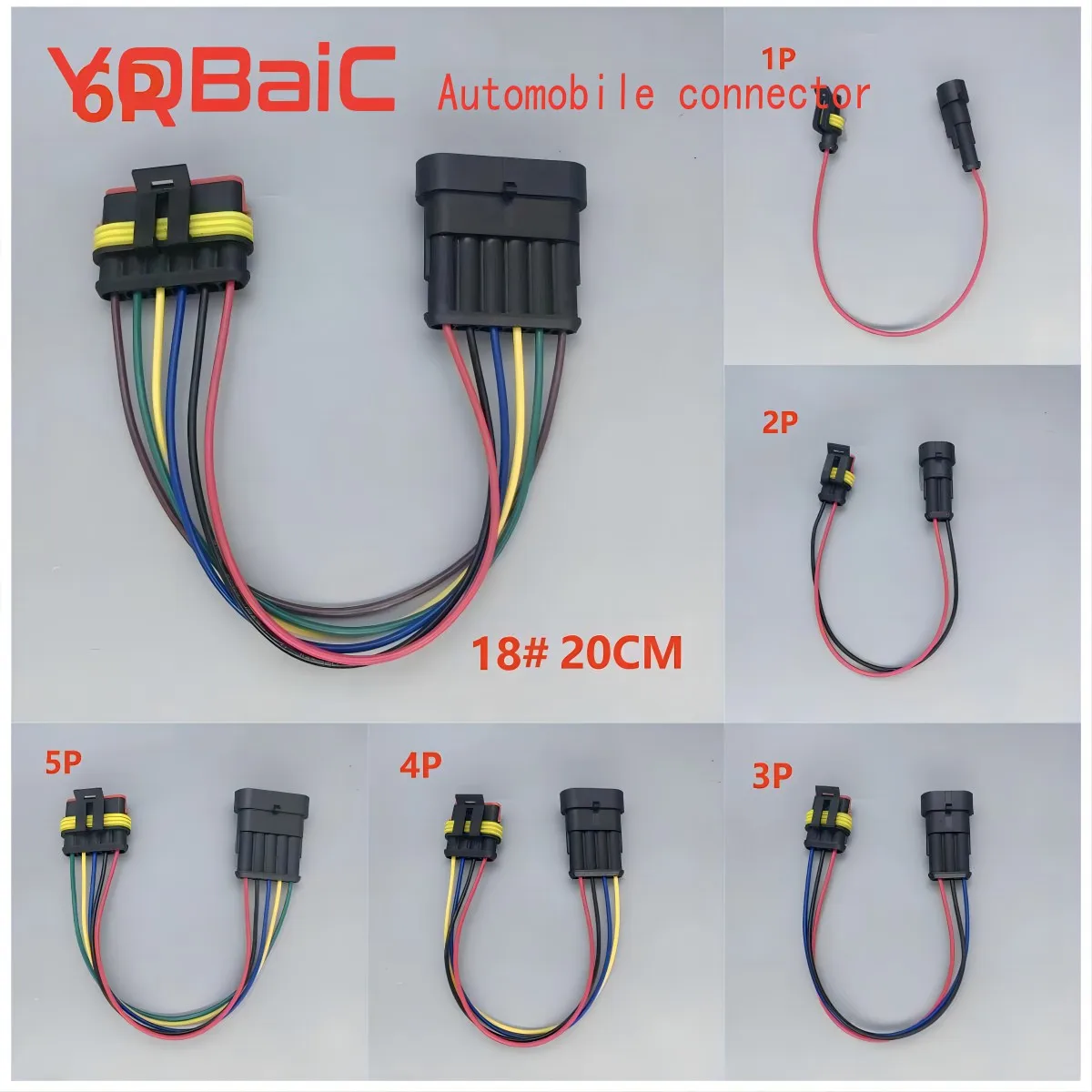 Conector impermeável rápido Cabo de Extensão, Dustproof Conector Do Carro, Tomada, 1 Pin, 2 Pin, 3 Pin, 4 Pin, 5 Pin, 6 Pin