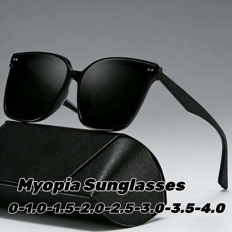 

Luxury Brand Designer Oversized Myopia Sunglasses High-end UV-protective Prescription Eyewear Unisex Classic Driving Shades