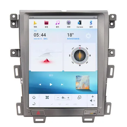 Android Car DVD Player GPS Head Unit Vertical Screen Car Stereo Radio Multimedia Carplay For Tesla Style Ford Edge 2011-2013