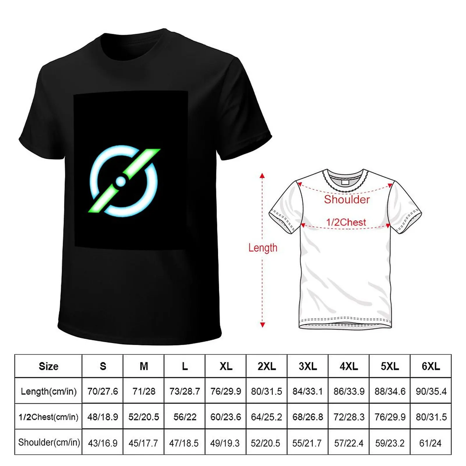 n00neimp0rtant Empty Set Logo T-Shirt Big and Tall Short Sleeve Tee
