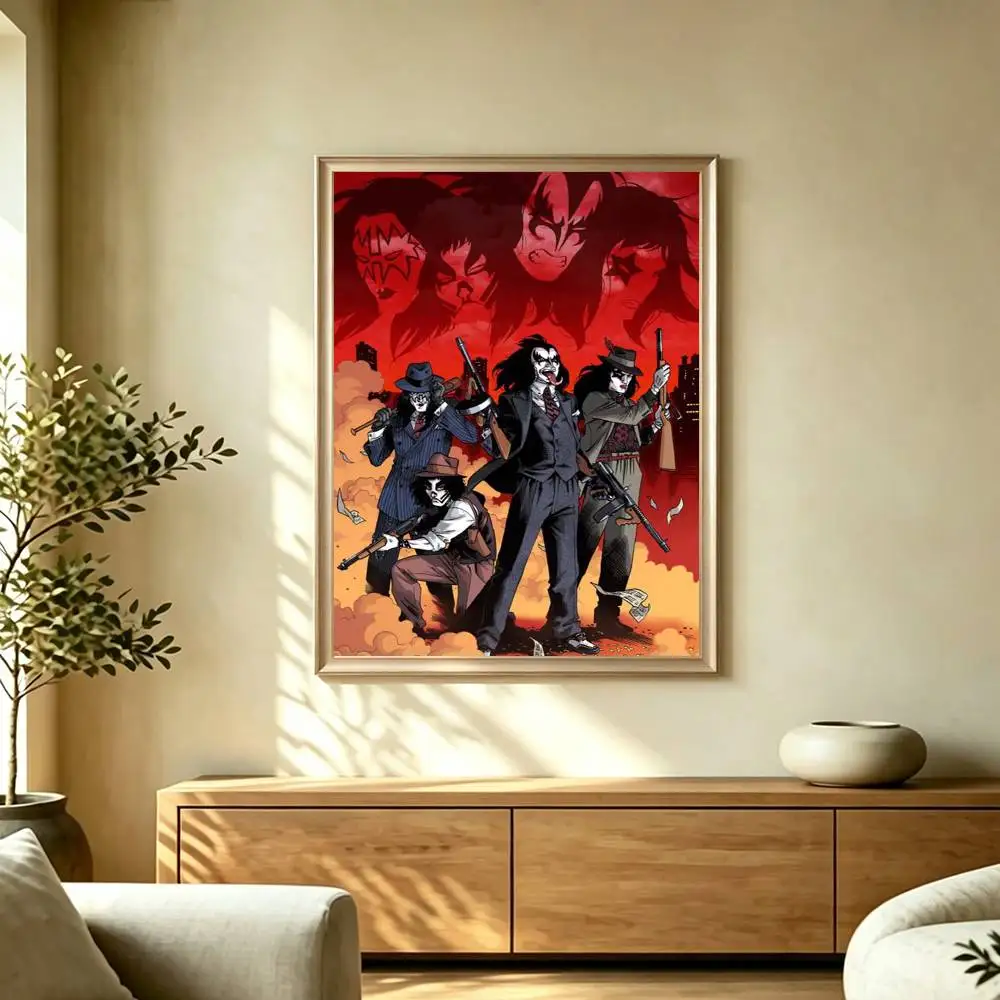 The KISS Rock B-band Poster Waterproof Wall Art Sticker For Bar Living Room Vintage Decor High Quality Print Gift view 3