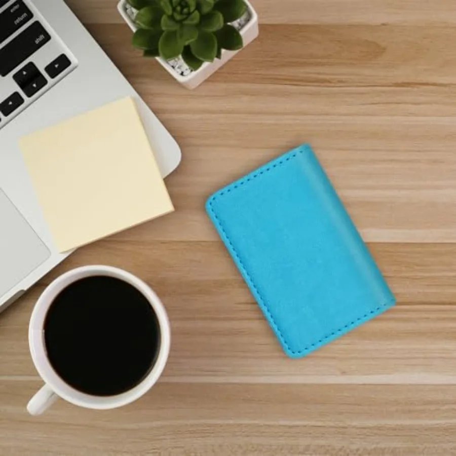 Business Credit Card Holders, Magnetic Sealing Anti Drop, PU Leather Debit Card Protector Organizer Case