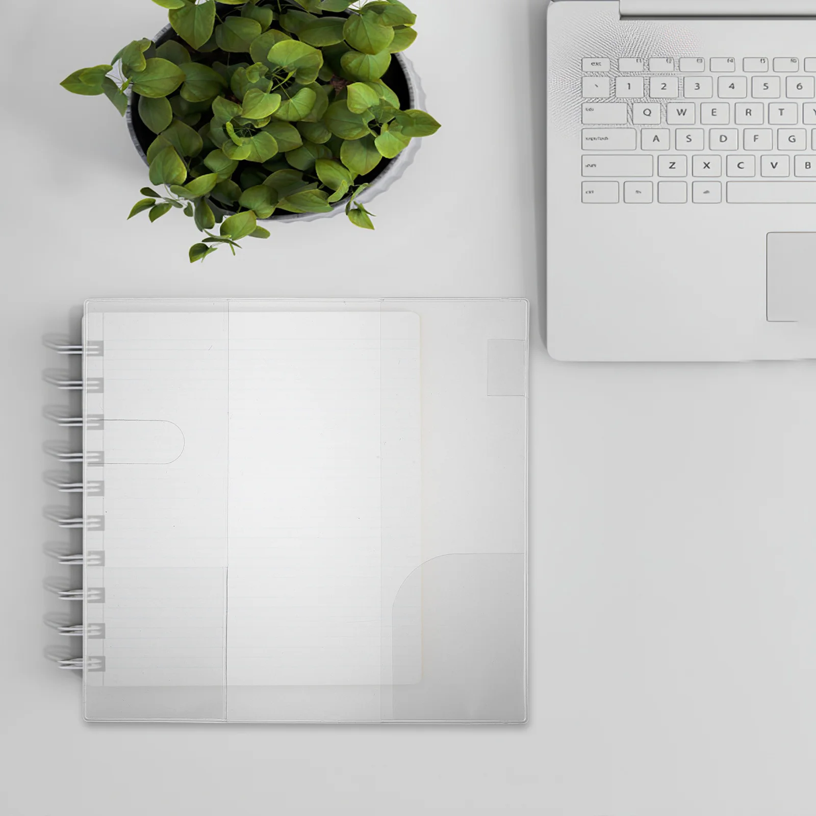 BCOATH غطاء كتاب PVC حديث مصنوع يدويًا، غطاء مخطط مقاوم للماء والغبار، تصميم أنيق لتنظيم الكمبيوتر المحمول