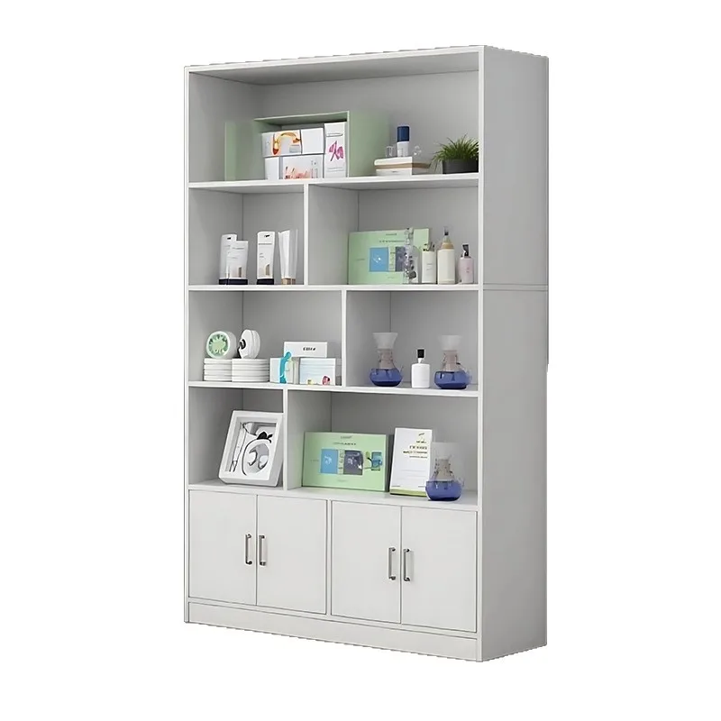 

Partition Locker Barber Shop Cabinet Shelf Beauty Salon Hair Products Display Cabinet Double Sided Tool Cabinet Shelf