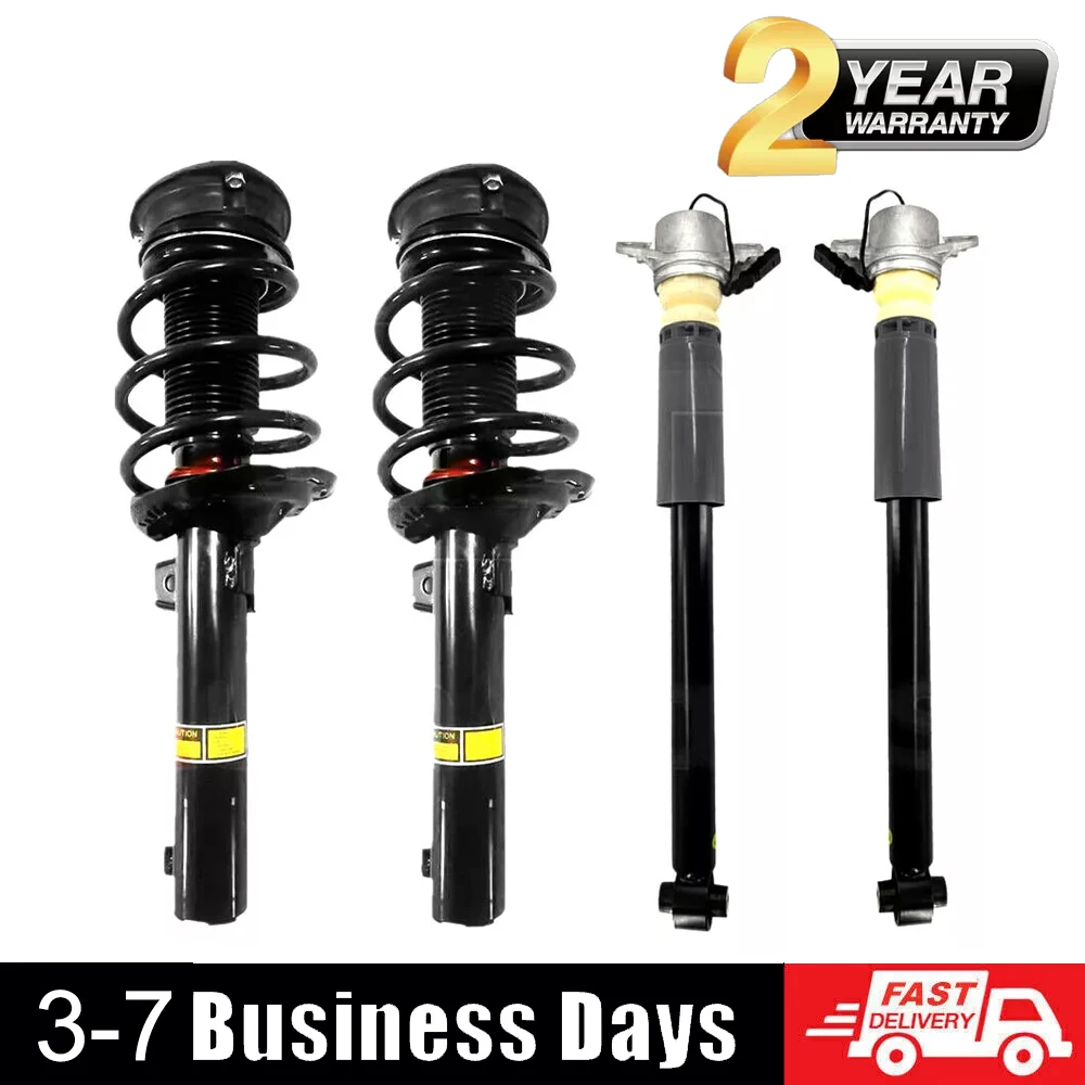 4x Front Rear Shock Struts Assys w/Magnetic For Audi A3 Quattro S3 RS3 8V 2015-