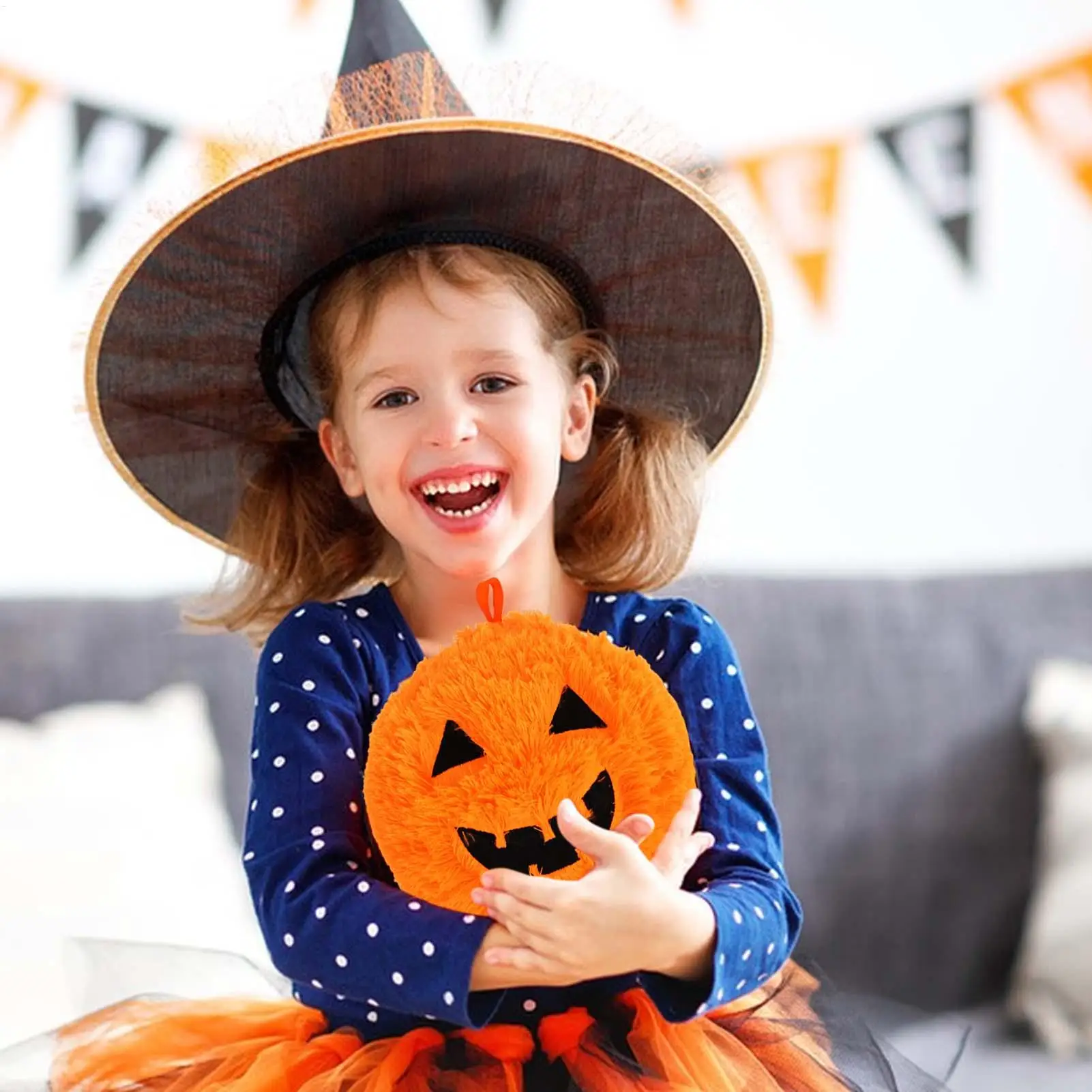 

Halloween Inflatable Pumpkin Ball Inflatable Pumpkin Outdoor Decorations Soft Interactive Doll Portable Ornament For Bedroom