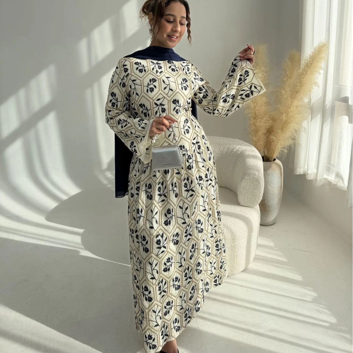 

Eid Women Dress Ramadan Abaya Embroidery Cotton Party Vestidos Largos Muslim 2026 Jalabiya Morocco Kaftan Dubai Arab Long Robe