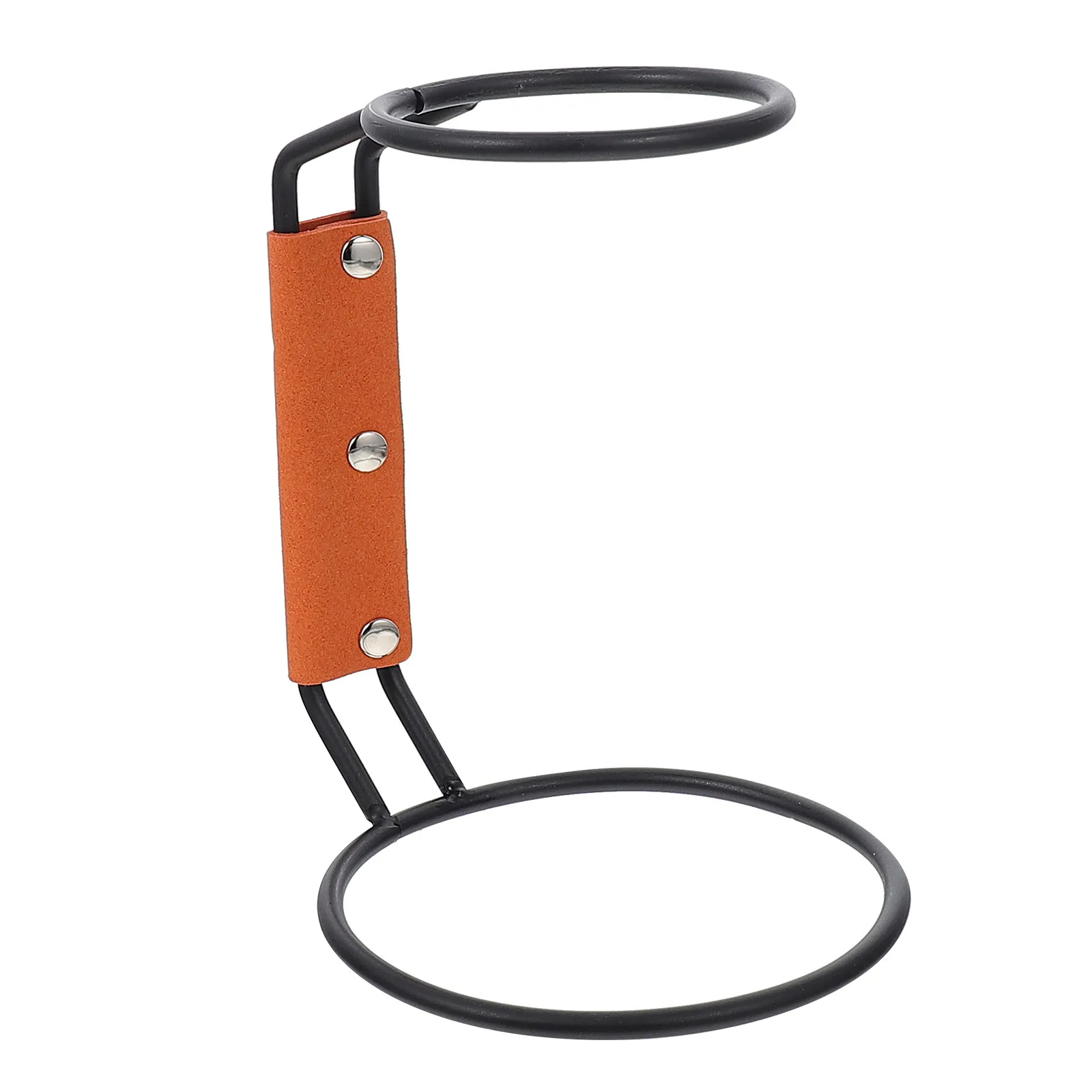 

1Pcs Filter Cup Holder Coffee Dripper Stand Iron Base Black Manual Welding Strong Bearing Non-Slip Handle Adjustable