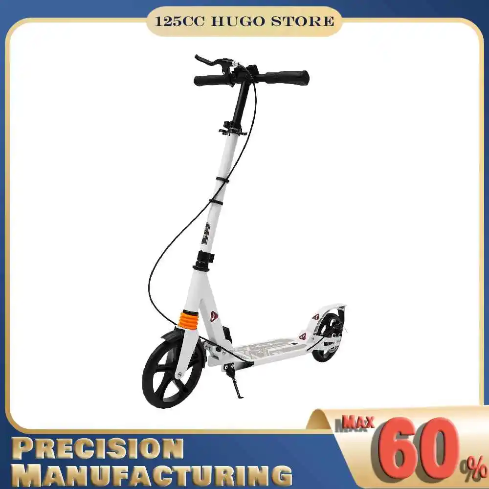Patinete Plegable para Adultos, Capacidad de Carga de 100 kg, Patinete Plegable Ajustable y Portátil, Patinete para Desplazamientos