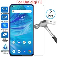 tempered glass screen protector for umidigi f2 case cover on umi digi f 2 2f 6.53 protective phone coque bag umif2 umidigif2 360