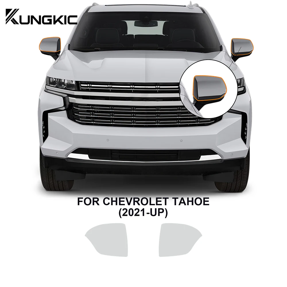 for Chevrolet TAHOE 2021-2023 Headlight Rearview Mirror Sticker Clear Decal Pre Cut TPU Original Transparent Protection Film
