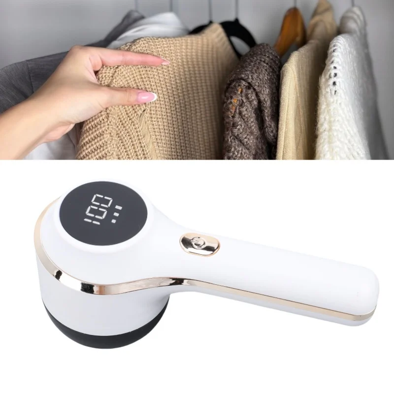 3 Speeds Digital Display Lint Remover Rechargeable Electric Portable Sweater Defuzzer For Furniture Clothes Couch