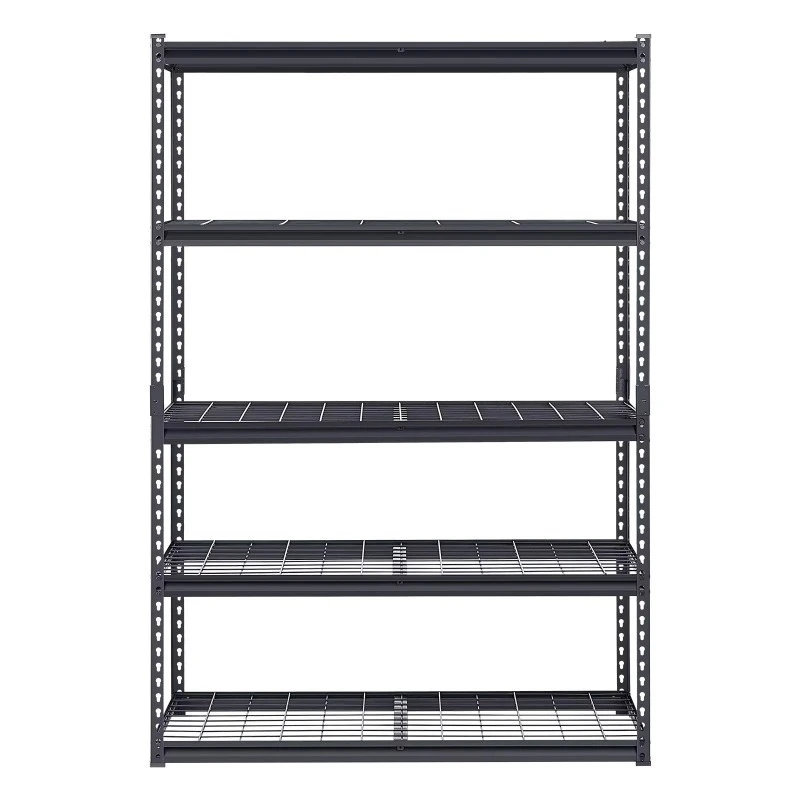 5-Story Heavy-Duty Garage Shelves Adjustable Industrial Metal Storage Shelves
