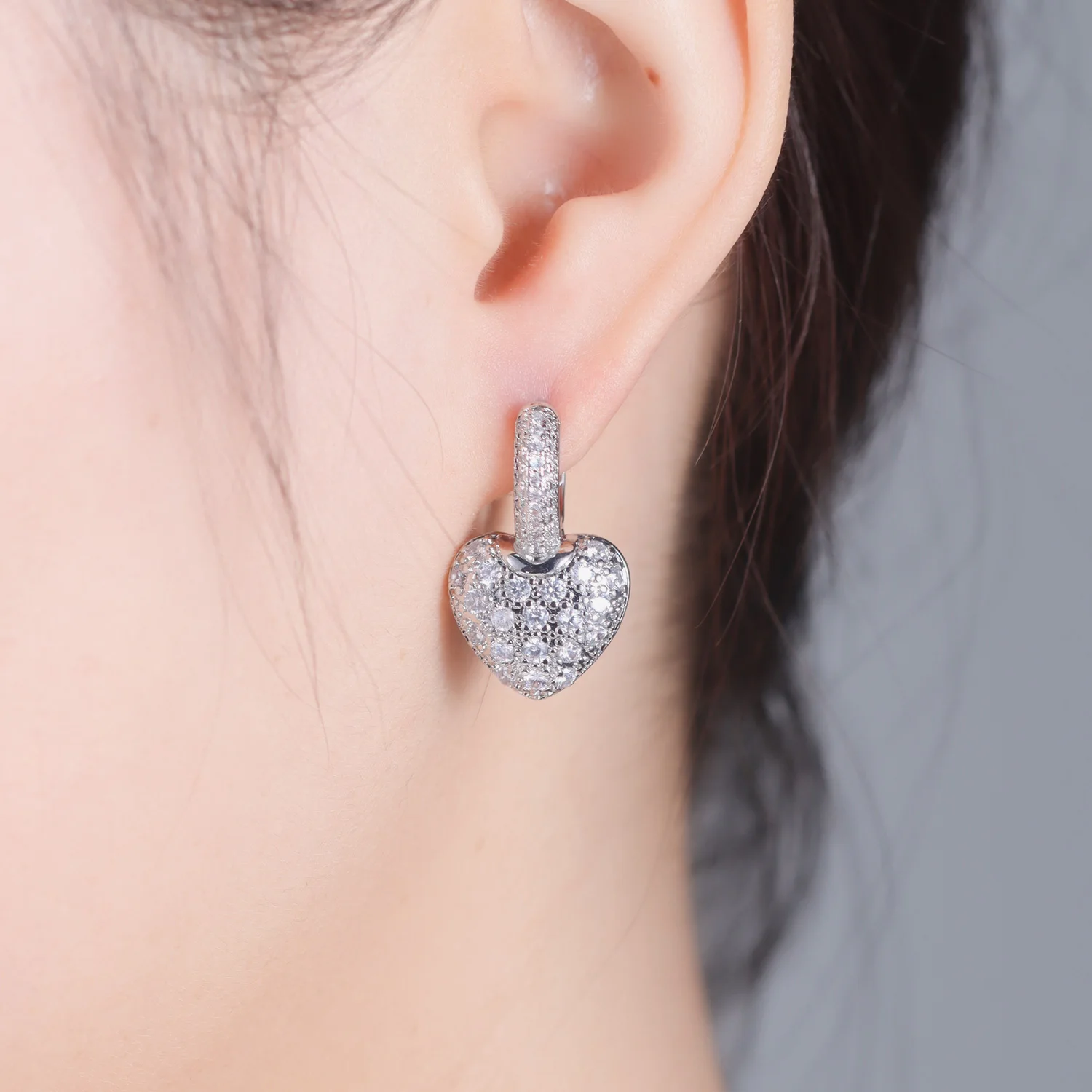 Original-Ohrring aus 925er-Sterlingsilber, wunderschöner, verträumter lila Ohrring für Frauen, Valentinstag, Party, Geburtstag, Geschenk, Trendschmuck – Detail 34