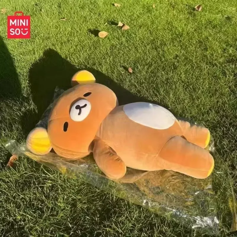 35/50cm Big Sleepy Rilakkuma Soft Plush Toy Cute Stuffed Bear Doll Anime Birthday Gift For Girls Kids Companion Doll Anime Fans - view 4