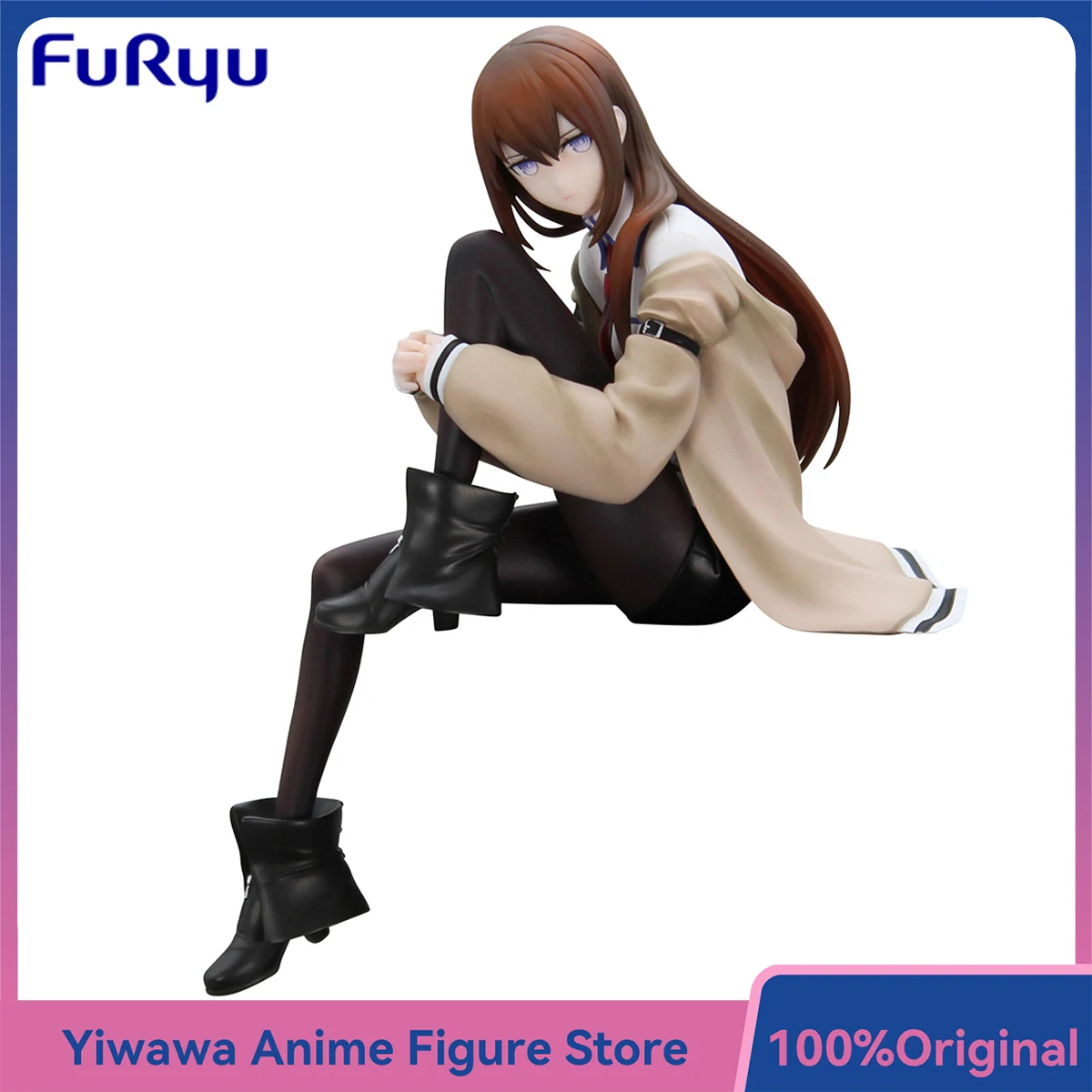 

Newest FuRyu Noodle Stopper Steins Gate Makise Kurisu Christina Anime Figures Collectible Model Toy Bishoujo Ornament Gift