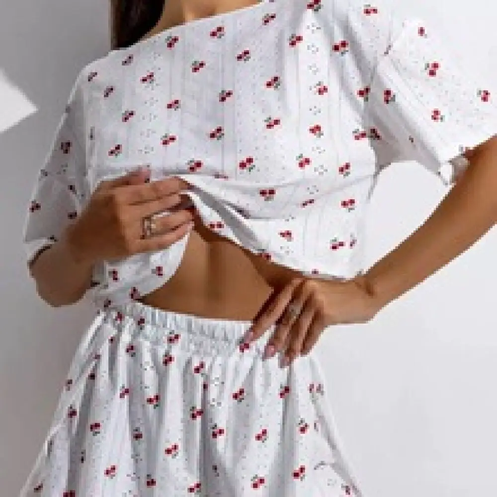 Sexy Lace Camisole Shorts Pajamas Set Women Milk Silk Sleepwear Casual Loungewear Summer Nightwear Breathable Home Clothes