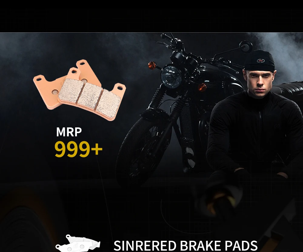 JSRAOIMG Motorradzubehör: Gesinterte Bremsbeläge (vorne & hinten) für KAWASAKI Z 900 RS, Z900RS Café (2018–2020) und Performance ABS (2018–2021) – Detail 13