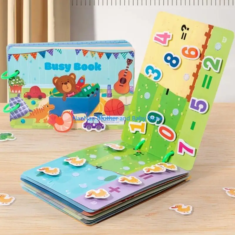 كتاب الحسية كتاب الرسوم المتحركة مطابقة كتب لعبة الكتب للأطفال