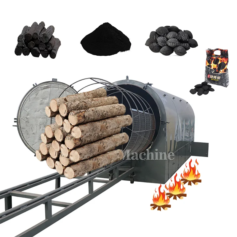 

Oven of Coal Biochar Production Making Machine Carbonization Furnace for Briquette BBQ Charcoal Making Line Machine Price