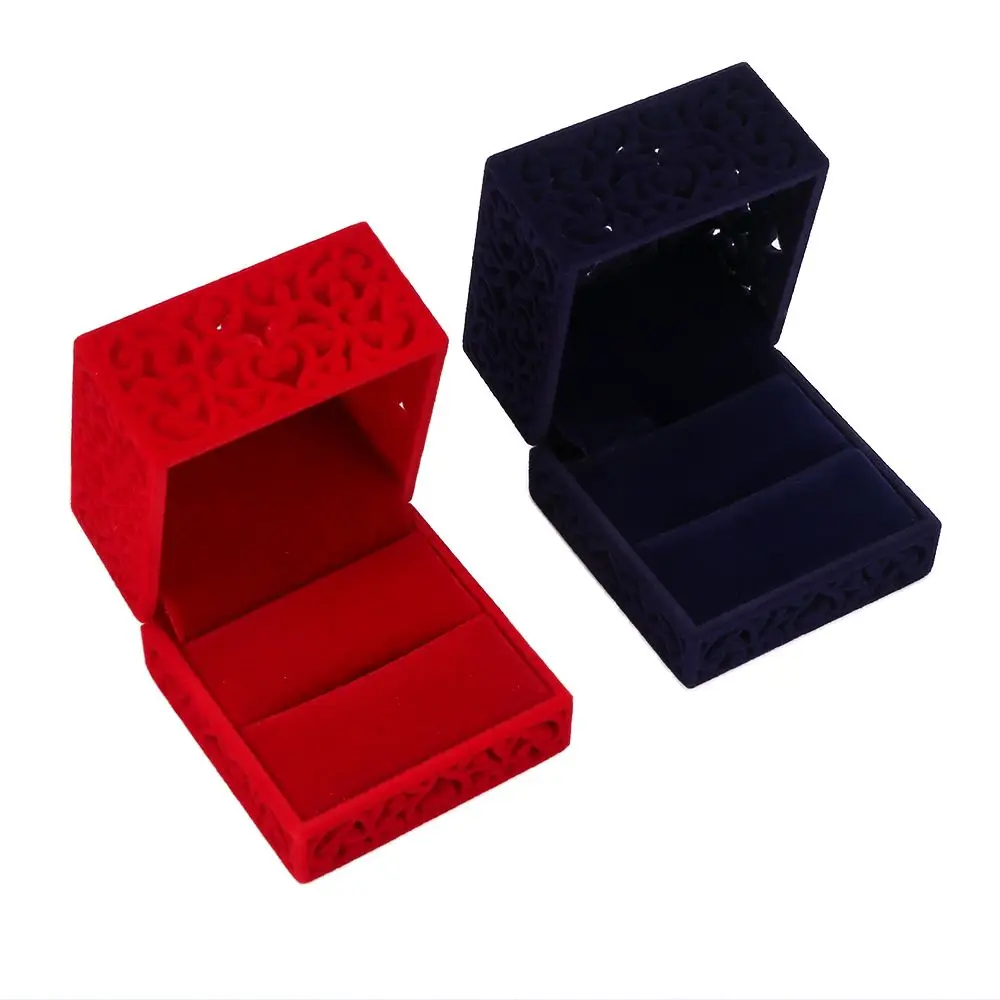 Chinese Style Engagement Hollow Out Storage Case Ring Box Jewelry Display Gift